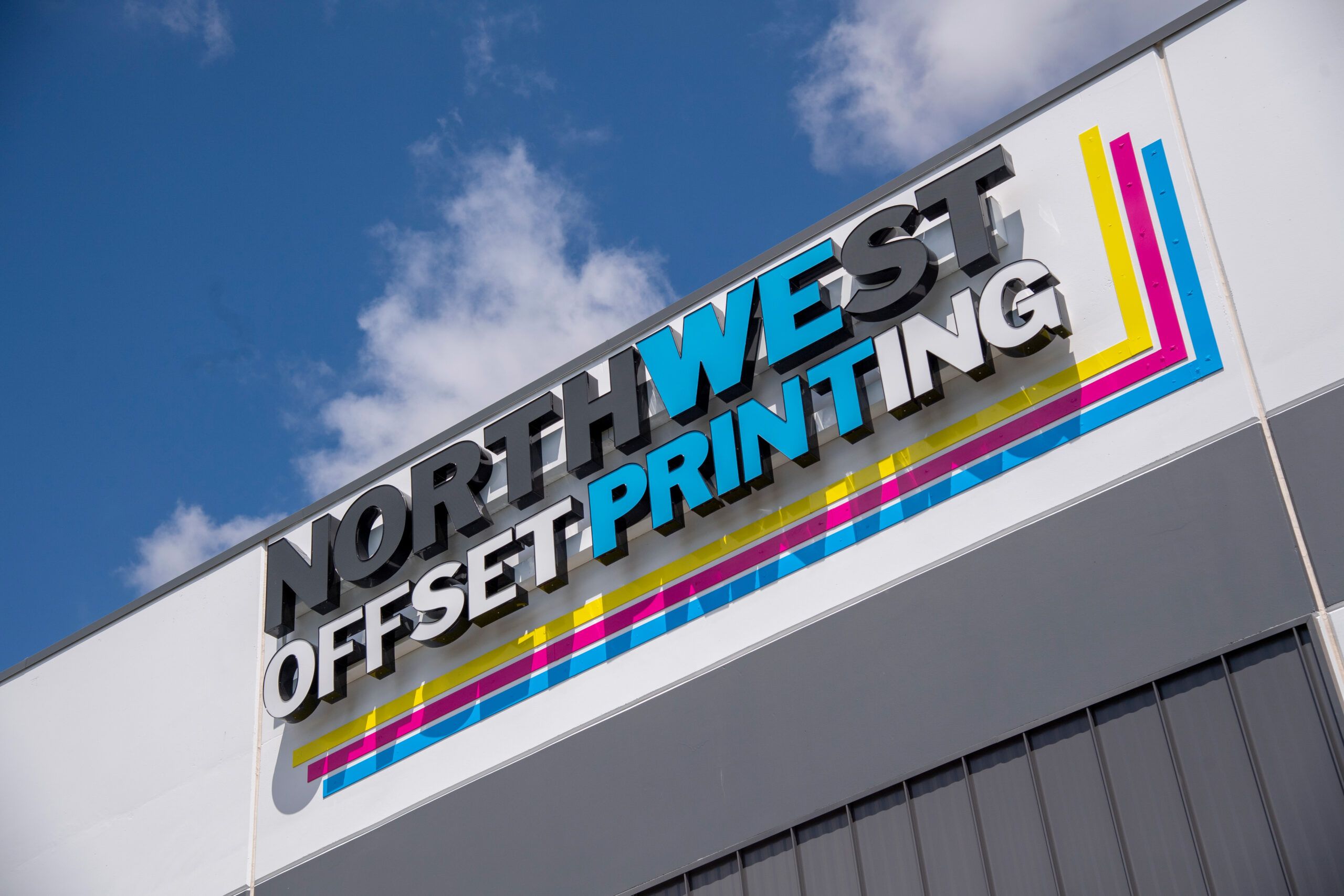 Northwest Offset Printing Building Sign